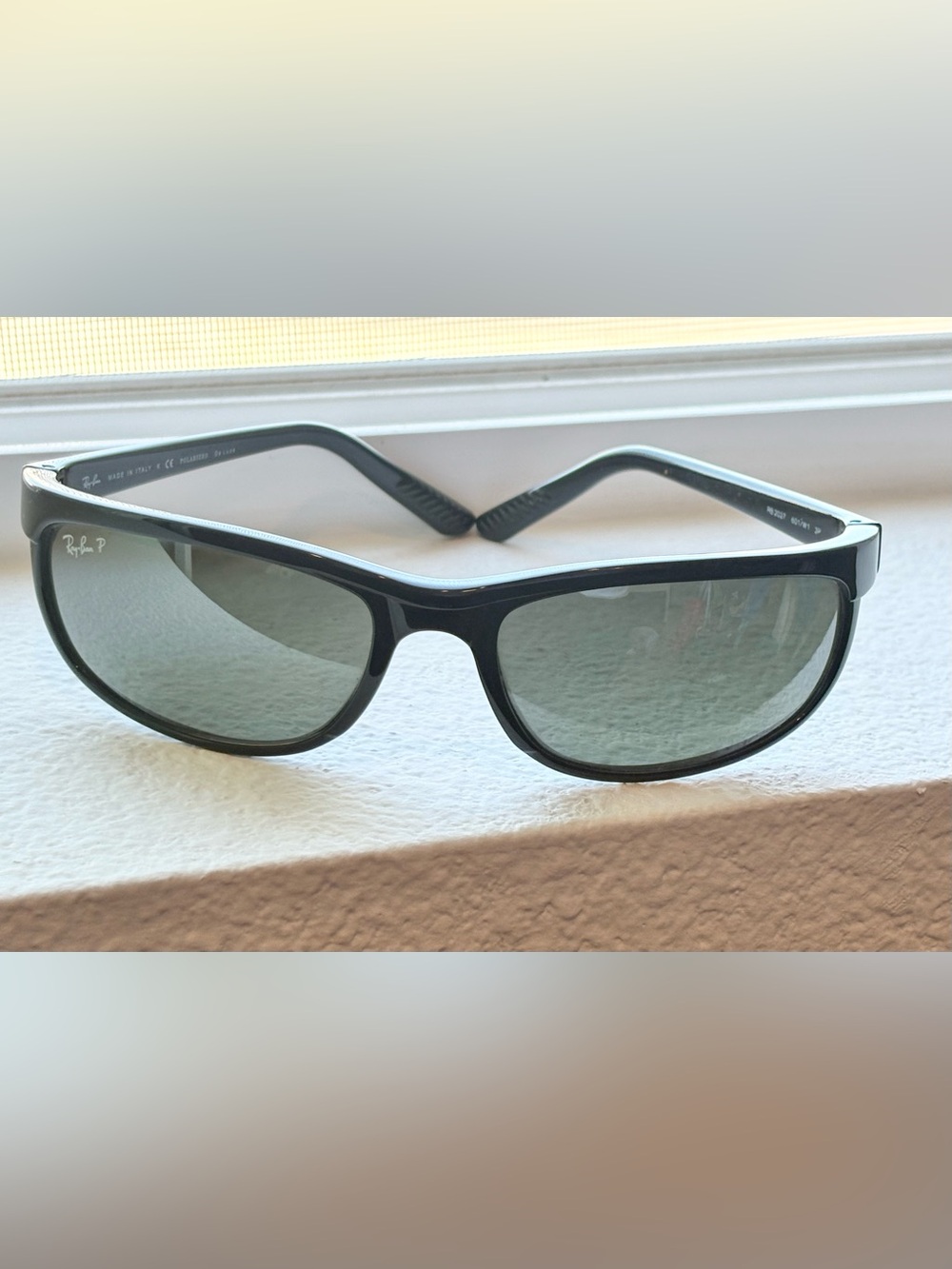 Vintage Ray-Ban Predator RB 2027 601/W1 3P Full Rim Polarized Sunglasses & Case